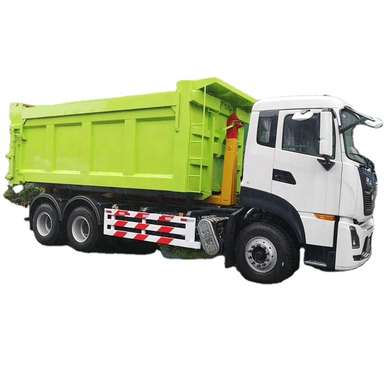 Подъемник с крючками DongFeng, Мусоровоз 6x4 25 куб. М, бытовой мусоровоз со съемной кареткой