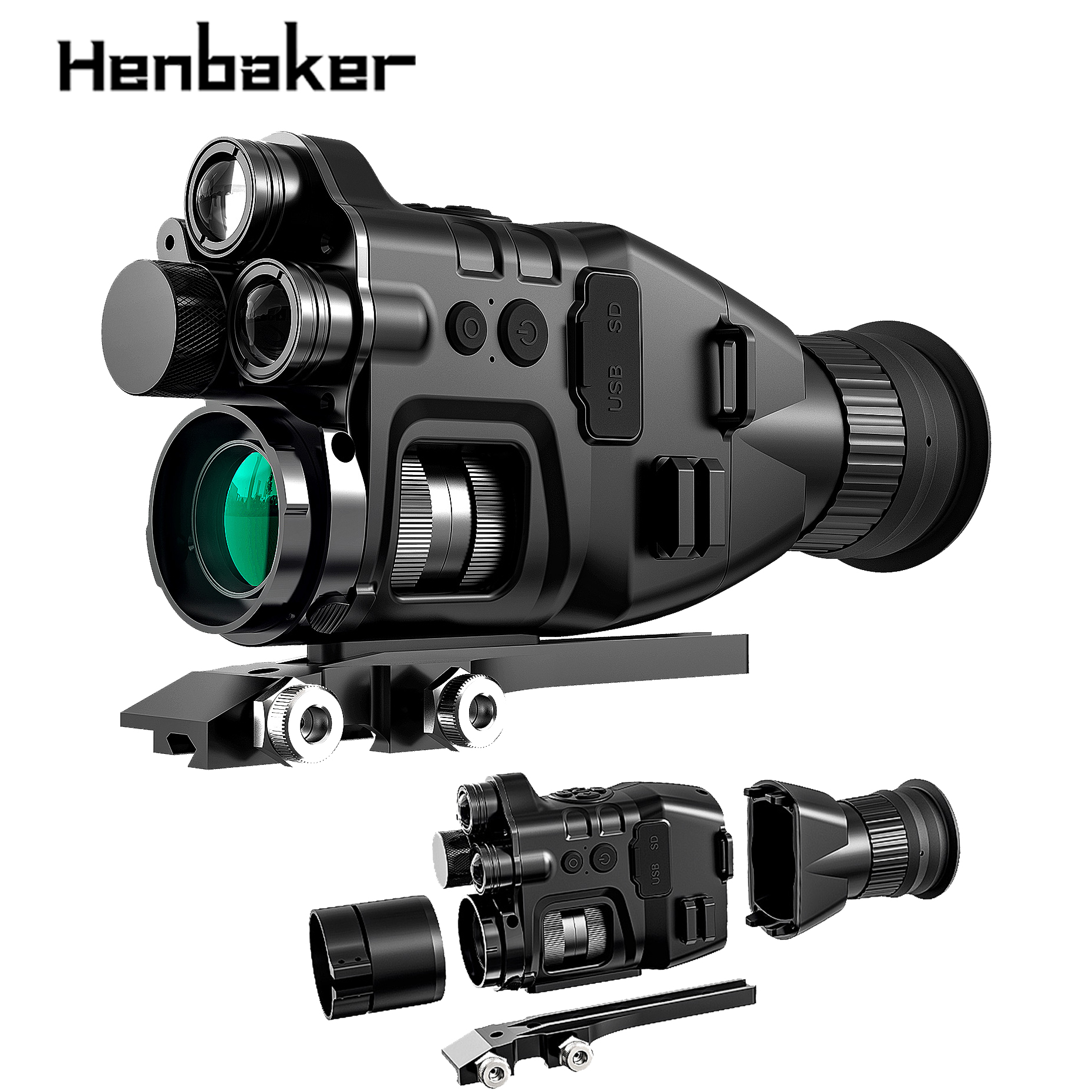 HENBAKER IR HD CY789 охотничьи очки ночного видения прицел ночного видения перекрестные волосы ночное видение с инфракрасным излучением