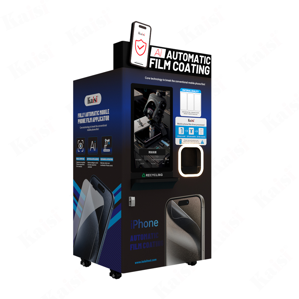 Kaisi fully guangzhou automatic pink self digital vending machine euro Tempered film
