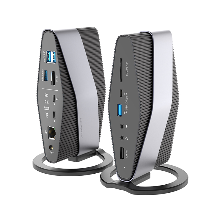 Док-станция для компьютера Pulwtop Thunderbolt 3, док-станция Usb Type c, док-станция для Apple MST