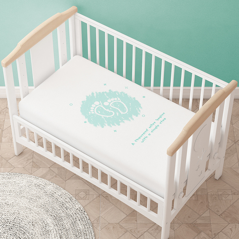 Manufacturer Selling Wholesale Custom Bed Sheet Organic Cotton Baby Removable Bassinet Mattress Cover