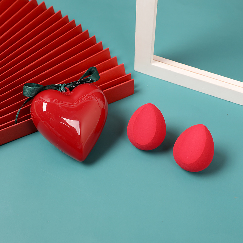 Latex Free Christmas Gift Real Makeup Sponge Set Techniques Beauty Blending Blender Sponge Blende wiht Box and Package
