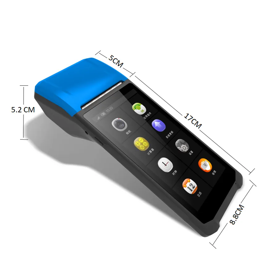 Высокое качество Q5 PRO Android 9,0 Ручной Android 4G EFT POS терминал с принтером, сканер штрих-кода PDA