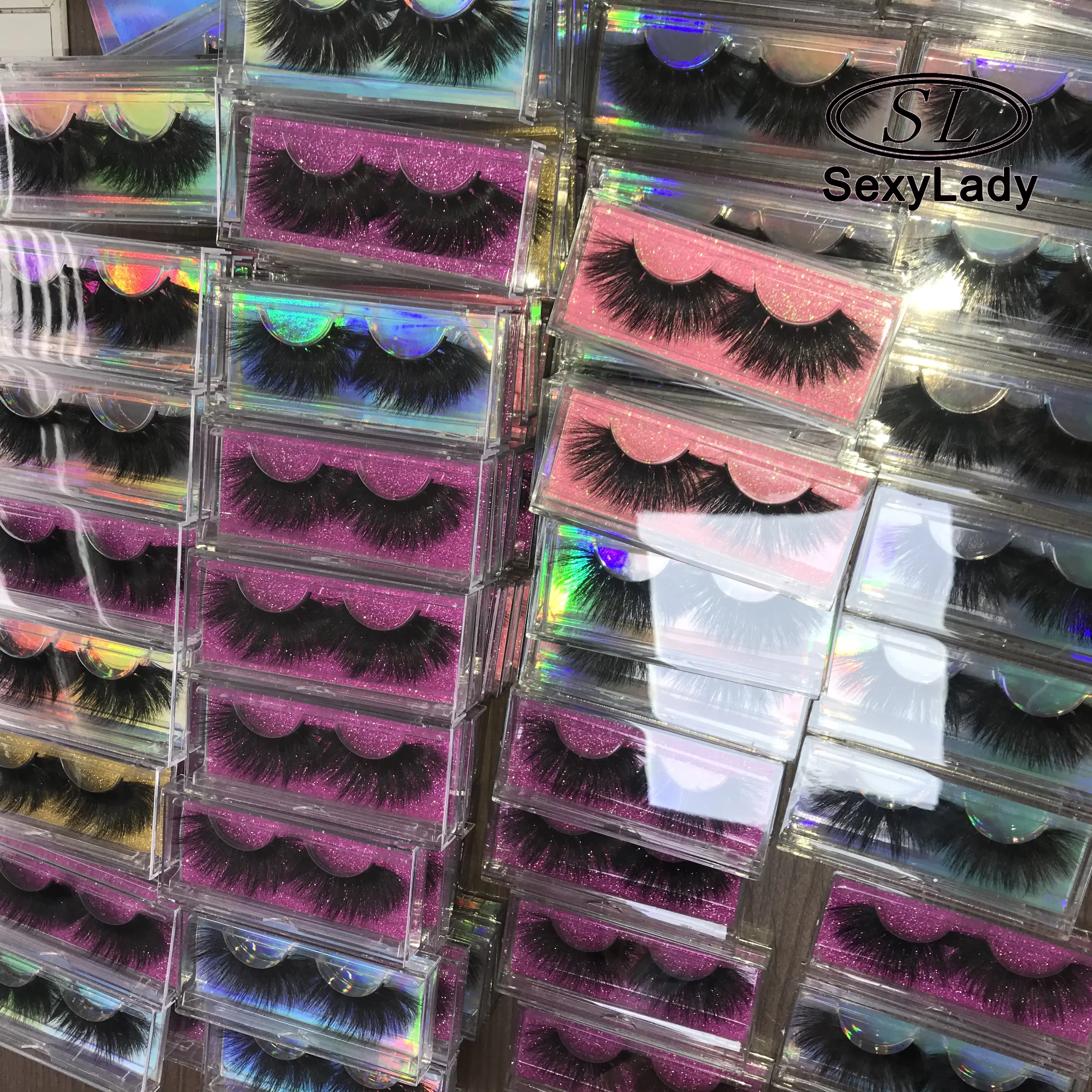 free sample set best price for 100% real free mink eyelashes with coroful lash cases mink lashes3d wholesale vendor