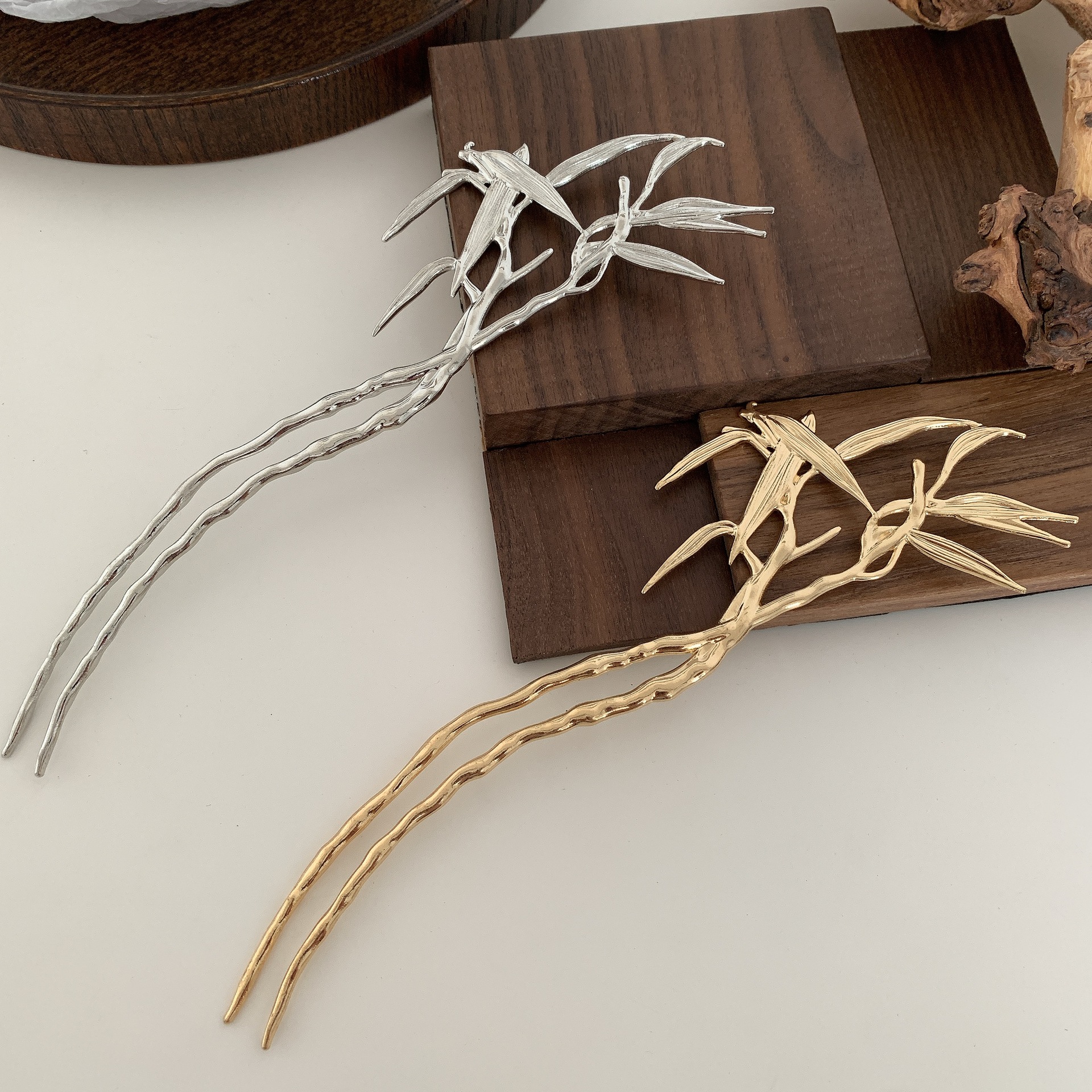 Ins Лидер продаж креативные антикварные головные уборы Mori Butterfly Antler металлические вилки для волос