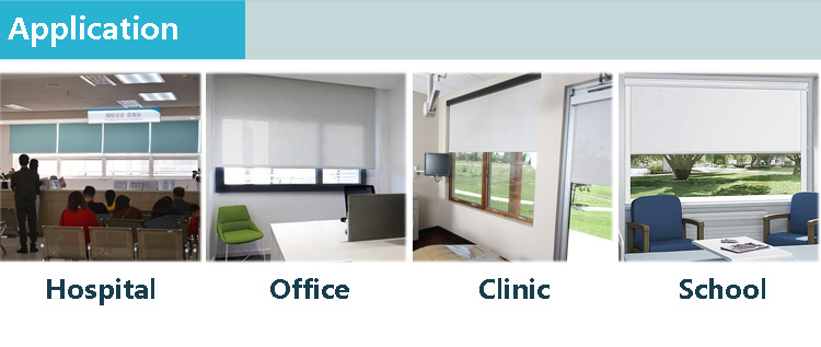 Indoor 100% Polyester Home motorized solar shades Window solar shades custom motorized