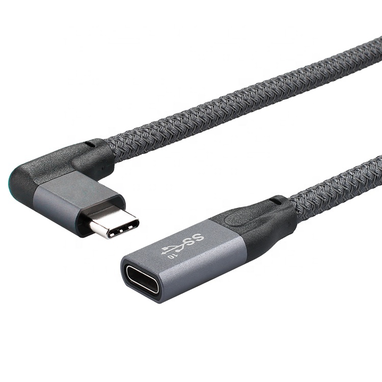 Ульт-unite правый угол USB 3,1 Type C для подключения к женскому USB-C кабель-удлинитель