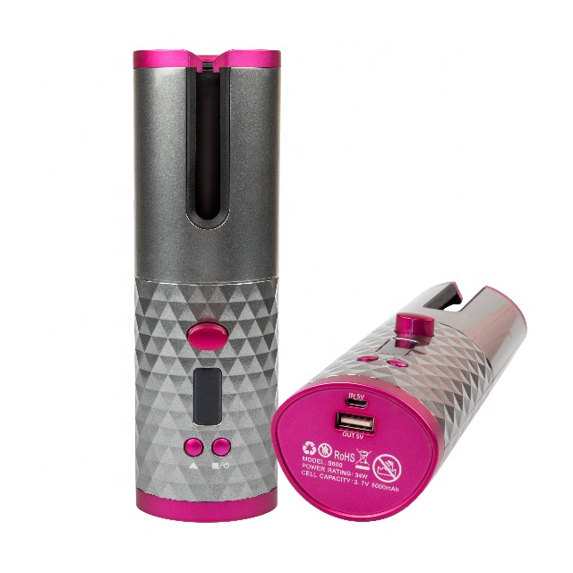 Profassional Cordless Automatic Rotating Hair Curler with RoHS Certificate Magic Cordless Automatic Hair Curler Iron Wireless