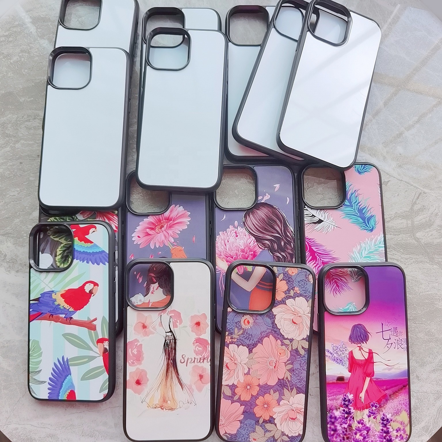 Сублимационный чехол для телефона 2d Резиновый ТПУ для iPhone 13 12 12 pro 12 Mini Max с пустой алюминиевой пластиной