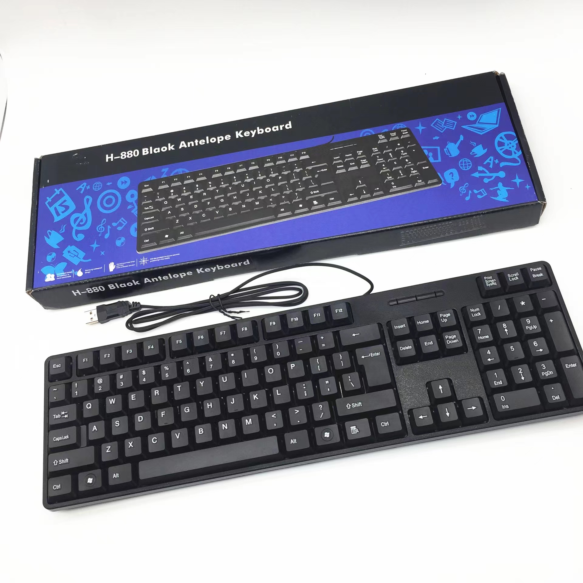 Заводская Прямая USB-клавиатура может быть настроена Многоязычная клавиатура с логотипом