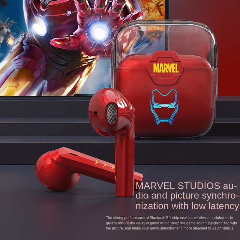 AirTshell TWS Marvel Panther беспроводные наушники-вкладыши Спортивные Беспроводные наушники для бега BTMV18