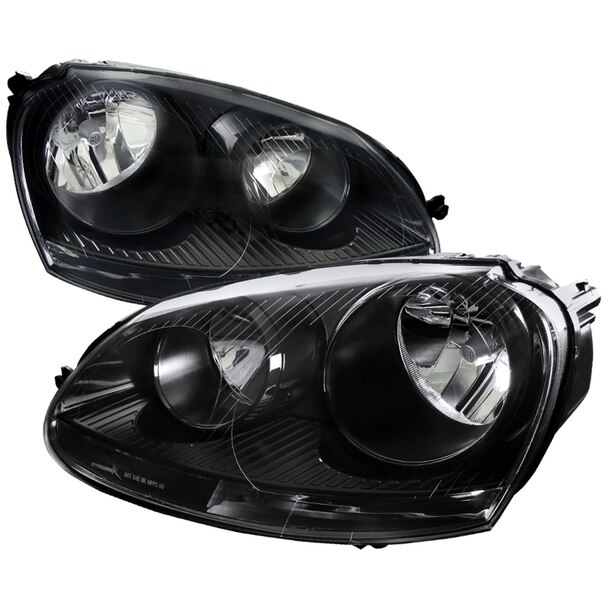 Автомобильная фара для VW 2005-2010 Golf MK5 Jetta Rabbit, черный корпус, фары, передние фары, автомобильные фары 1K6 941 005 S/1K6 941 006 S