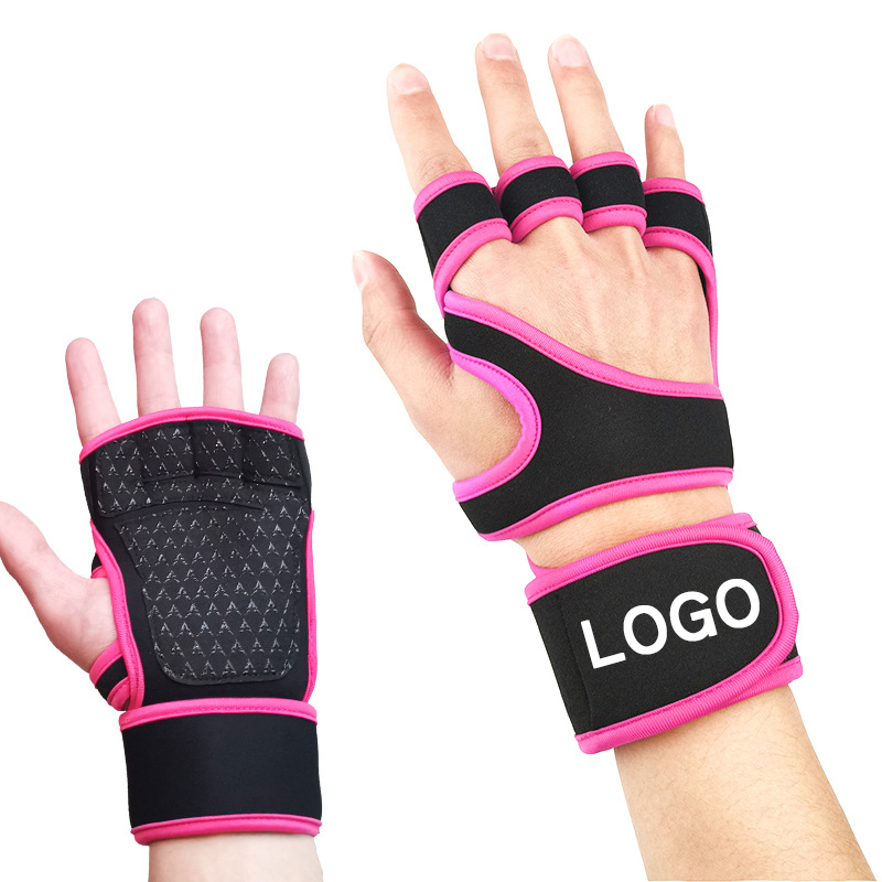 Hot Selling Custom logo Adjustable Anti-slip Half Finger Comfortable And Breathable Gym Fitness Weightlifting Gloves