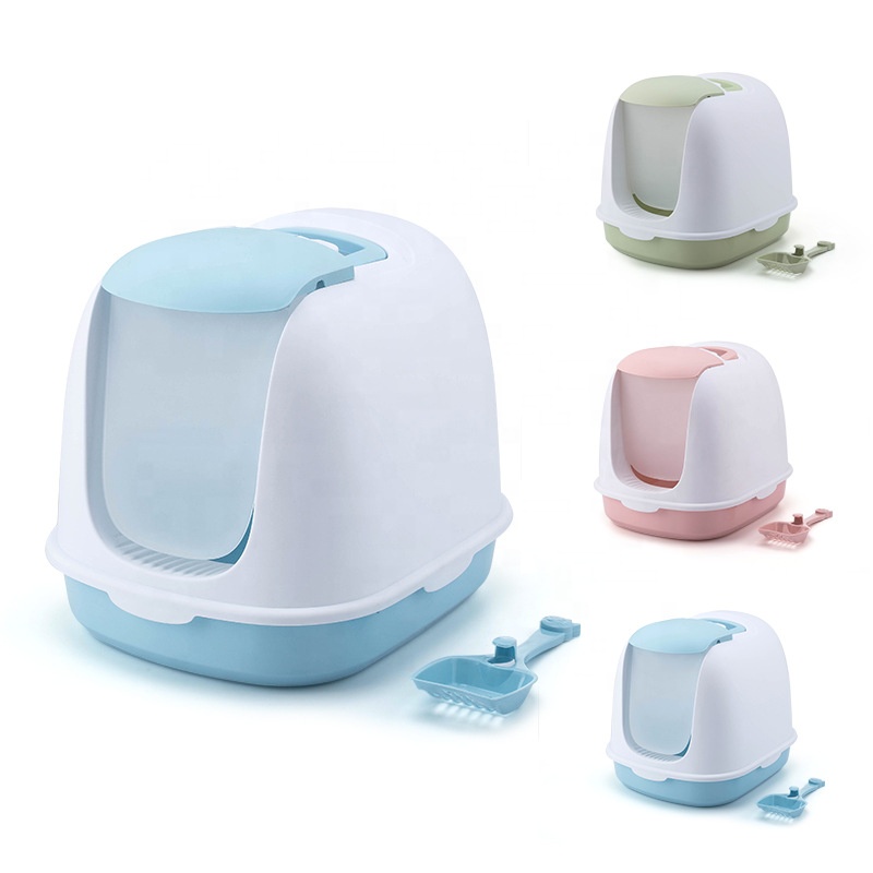 Cat Clean Up Products Plastic Large Space Cat Toilet Box Cat Litter Box Sandbox