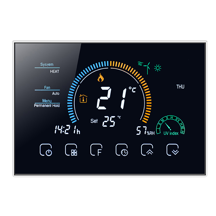 Tuya remote control LCD touch screen programmable smart wall switch smart WiFi room thermostat