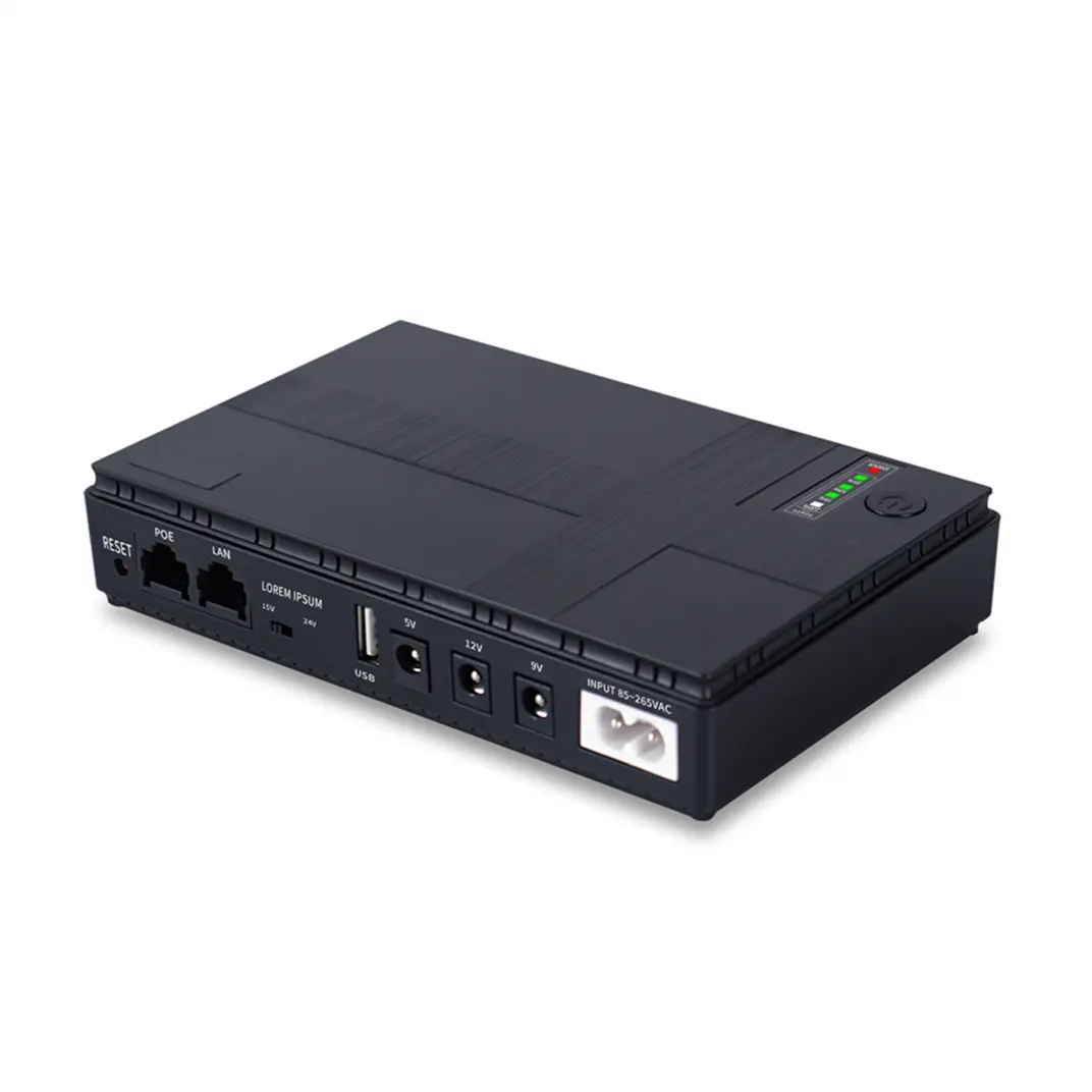 Uninterrupted Power Supply 5v 9v 12V 15V  24v DC UPS 8800mah for Wifi Router Dc Portable Battery 5v 9v Mini Ups With Poe