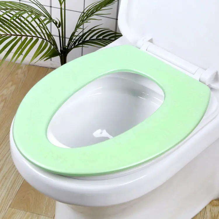 Comfortable Bathroom Silicone Toilet Seat Cover Winter Toilet Cover Washable Closestool Mat Seat Cover