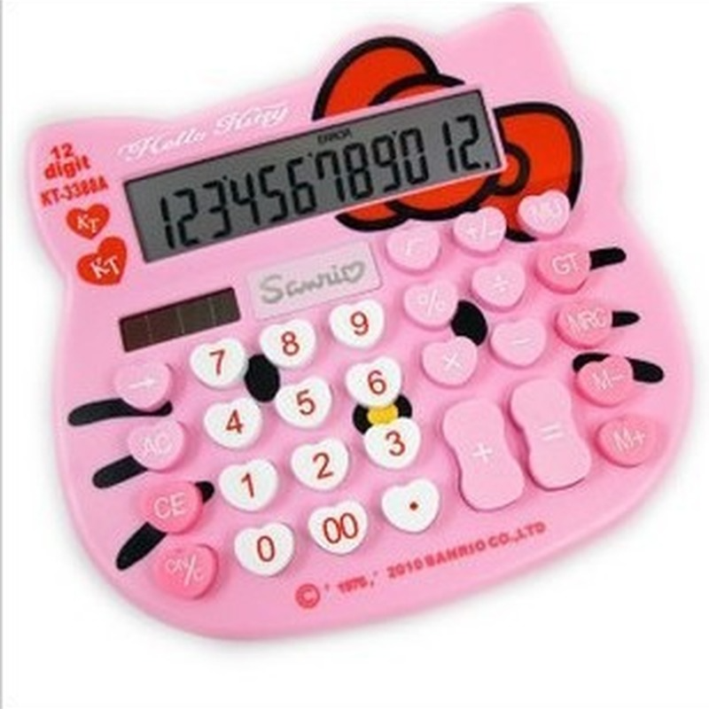 Cute cartoon 12 computer financial office calculator student learning button calculator custom wholesale