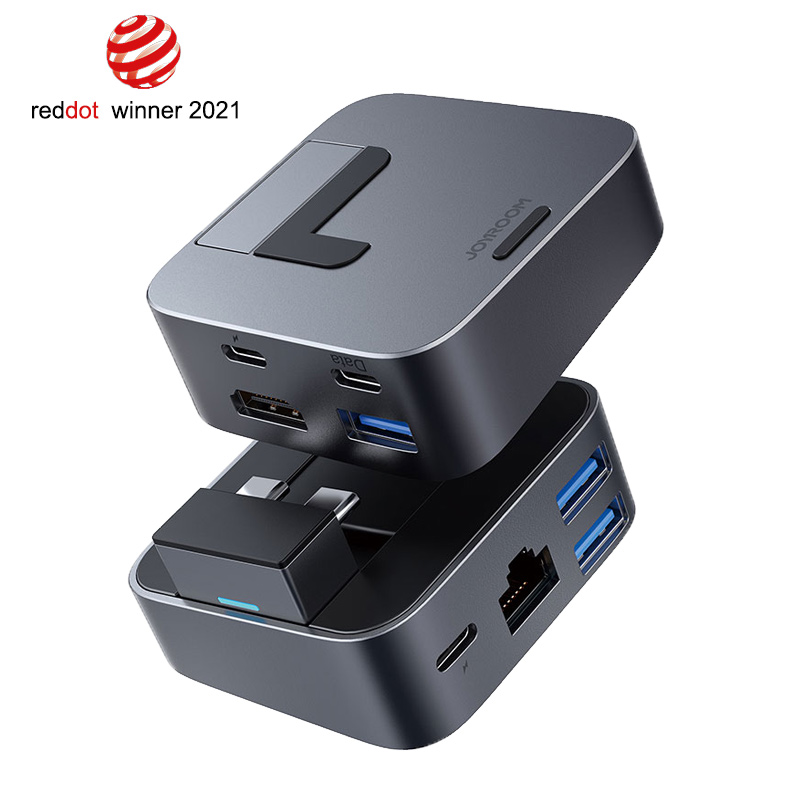 Usb-концентратор JOYROOM, Usb 3,0, 8K, HD, Thunderbolt 3, быстрая зарядка PD, 100 Вт, 8 в 1, Usb-концентратор, магнитная док-станция Usb C