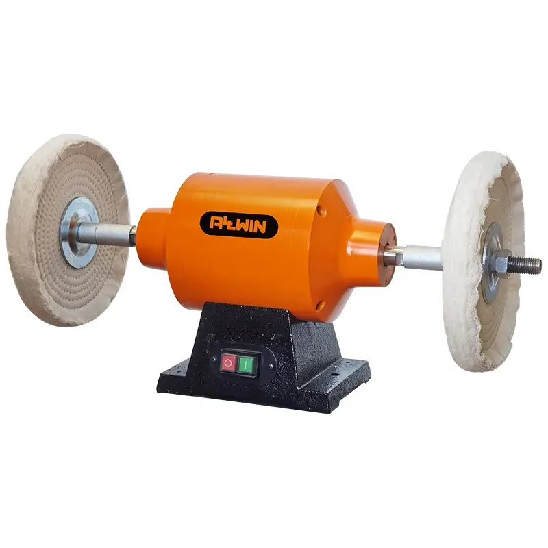 TDS-250BGH 250mm bench top electric polisher powerful bench buffing machine 2 speed bench grinder polisher