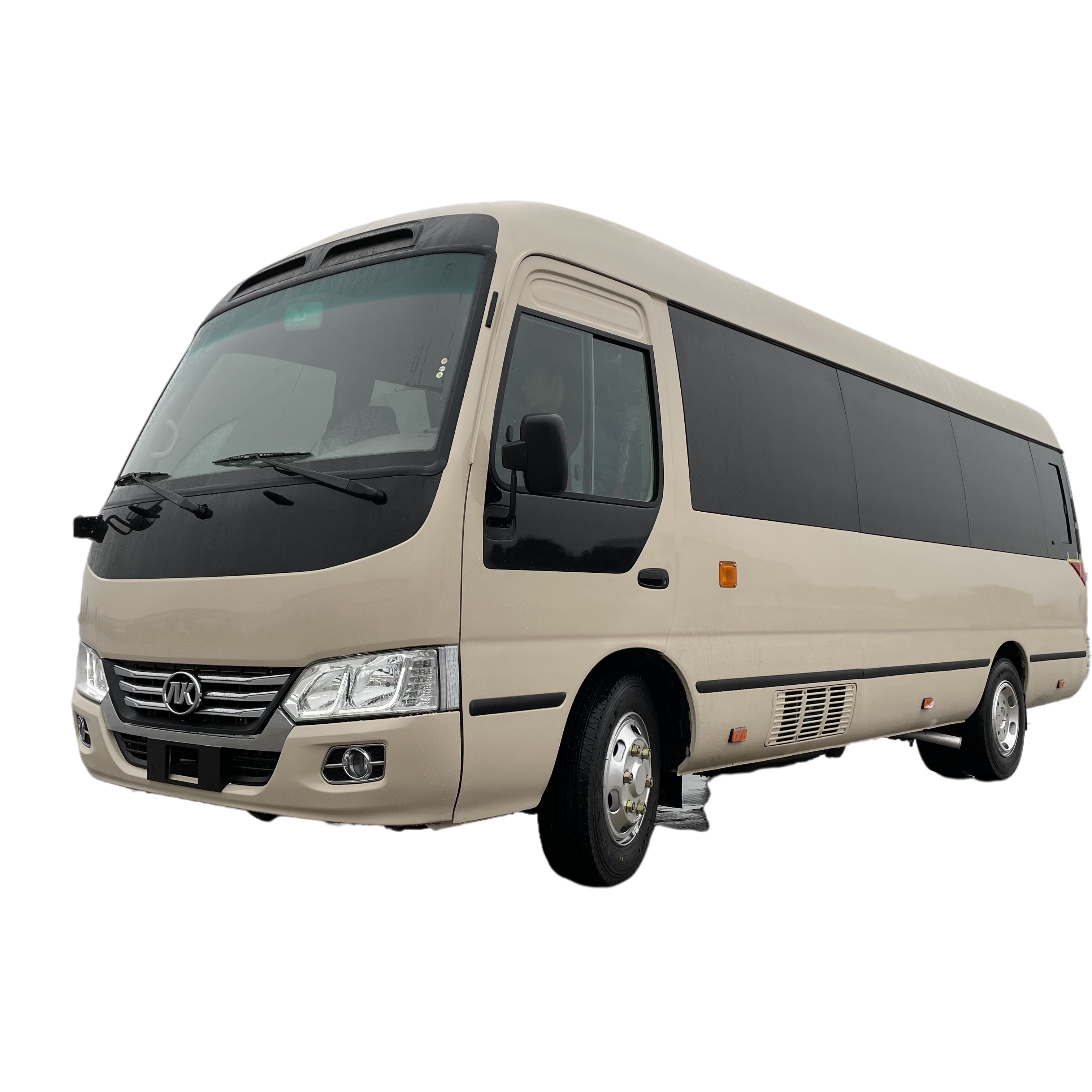 7m Coaster City Bus Diesel 21Seats ISF Cylinder Cummins Engine Transmission LC6T540 Front Disc Brake Rear Drum Brake Color Beige
