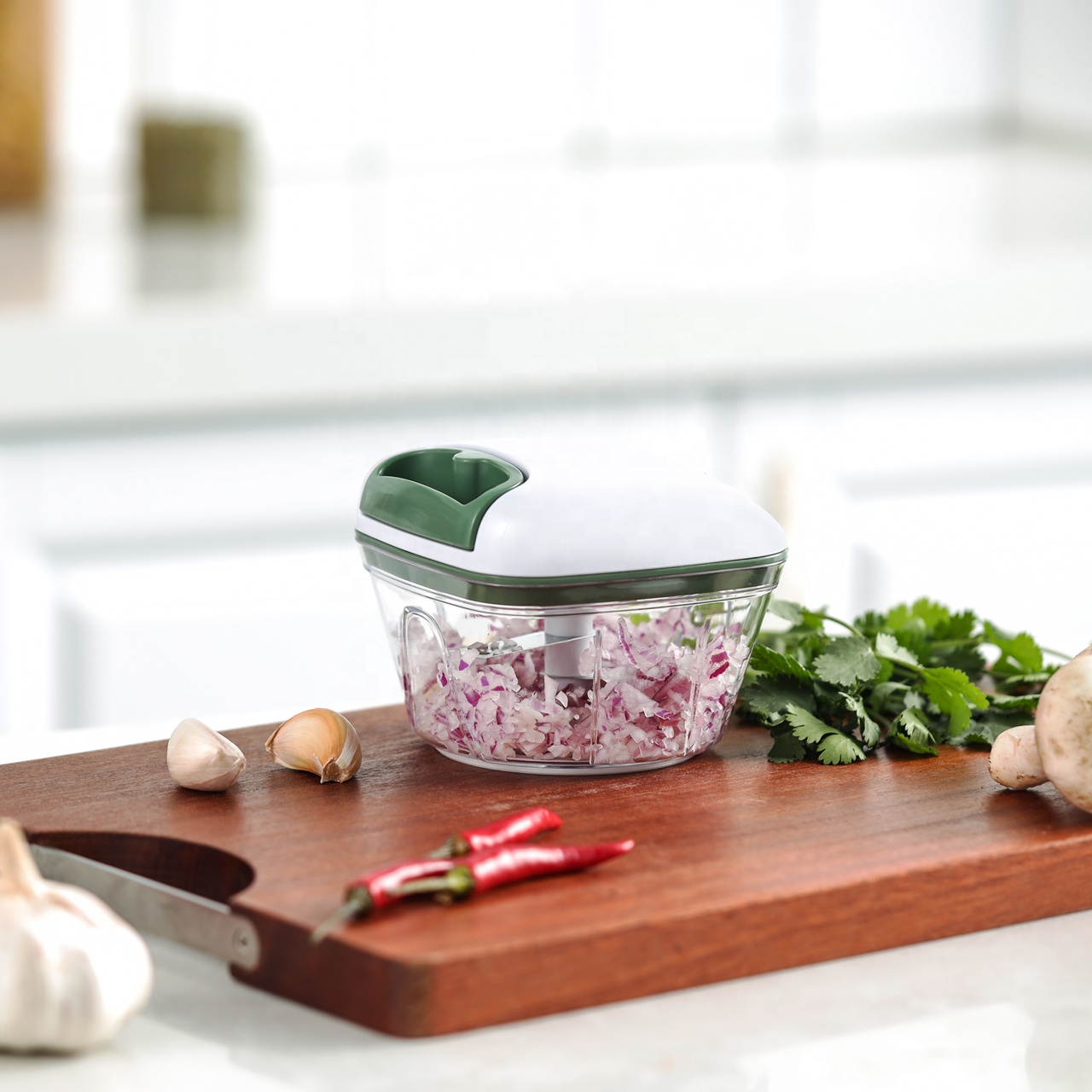 Multi function mini manual blender hand pull meat garlic chopper quick press nut onion salad vegetable cutter veggie chopper