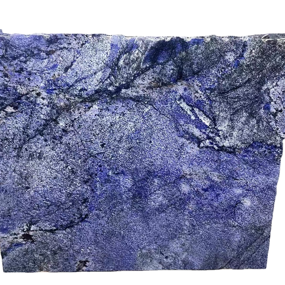 Роскошный камень Бразилия синий гранит Azul Bahia для украшения