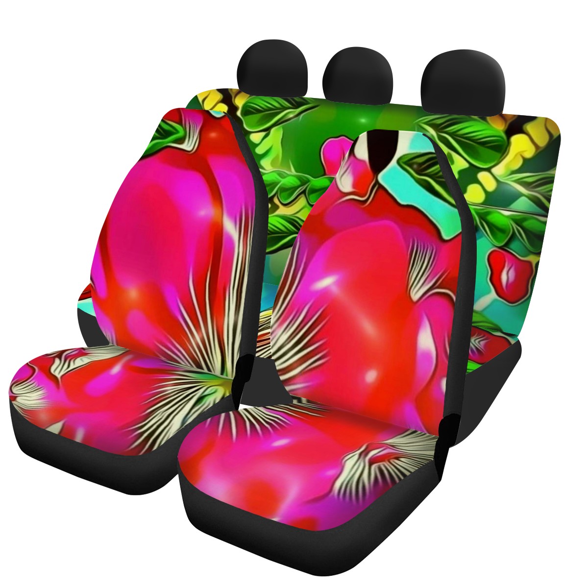 Removable and washable custom design front & rear seat universal car seat covers set car accessories interior decorative