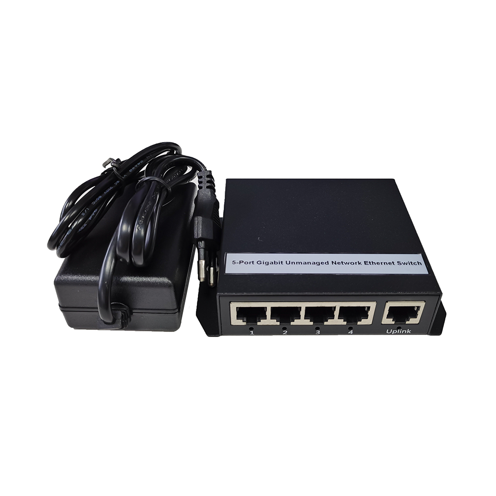 Коммутатор Gigabit Ethernet, 5 портов, неуправляемый сетевой коммутатор 12 В