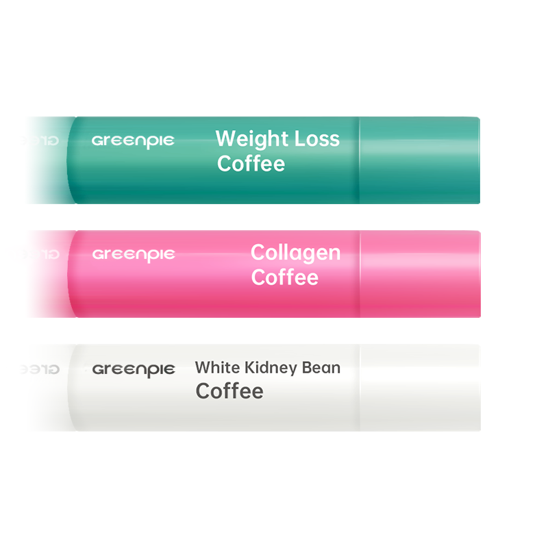 Greenpie Maca Coffee White Kidney Bean Extract OEM High Caffeine Coffee in Aluminum Tube for Instant Boost