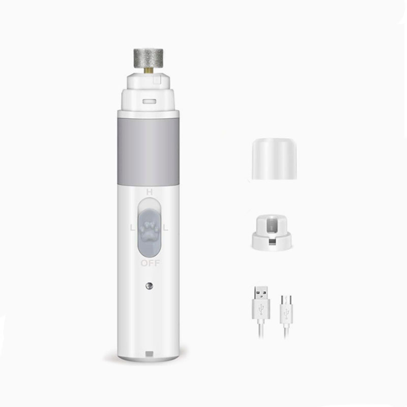 Триммер для домашних животных, usb аккумуляторная электрическая светодиодная мельница для ногтей собак