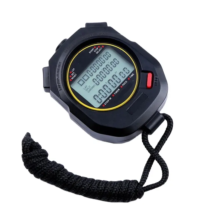 Professional Digital Sports Stopwatch Chronograph Timer wrist lab