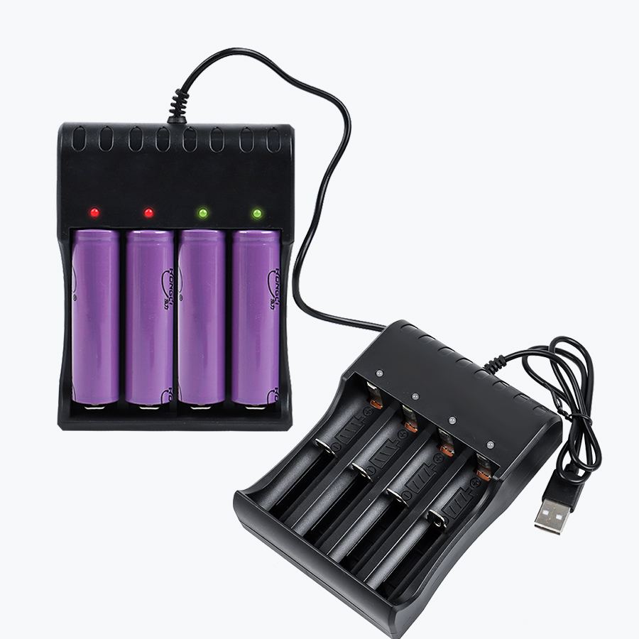 direct deal USB 4 slot 18650 charger smart charger 3.7v 18650 li ion battery automatic stop charger