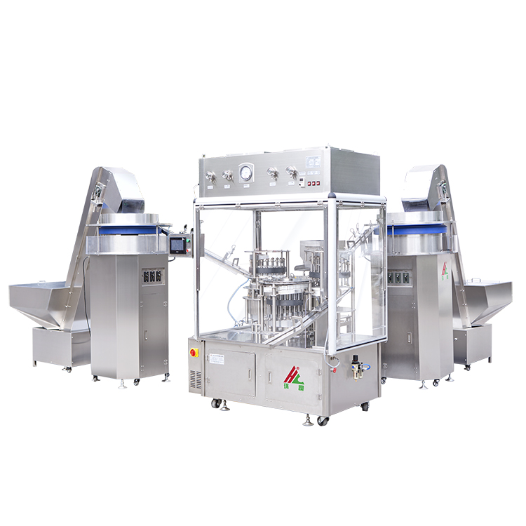 Fast speed with safety cover Prefilled Syringe Assembly Machine