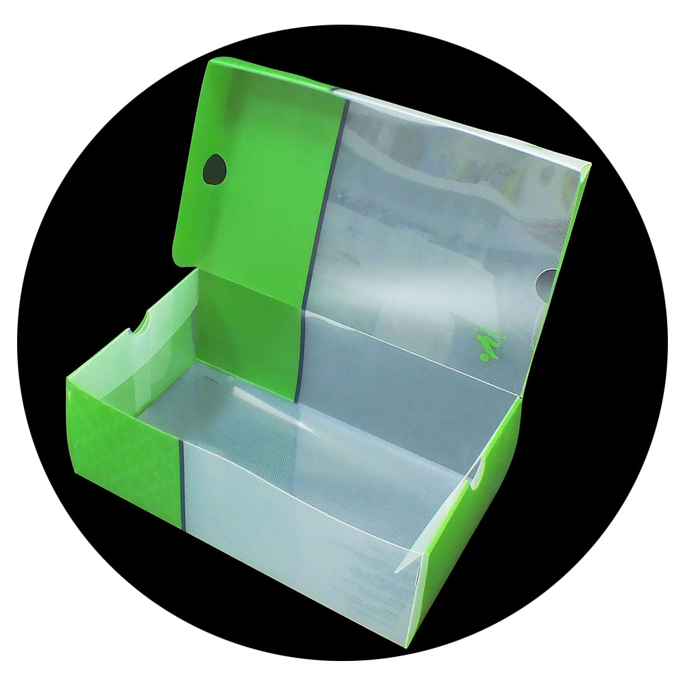 Shoes PP frosted transparent plastic packaging box,custom made shoe box