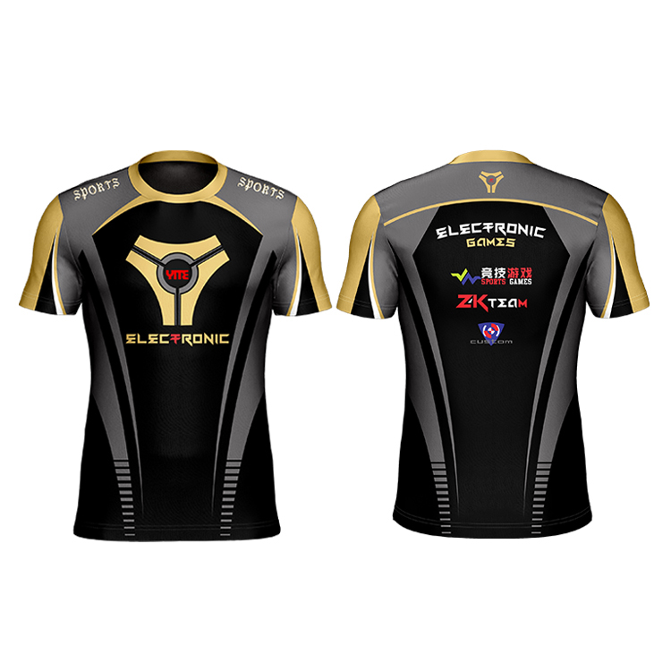 Cool gaming esports apparel custom esports shirt with logo e-sport jersey