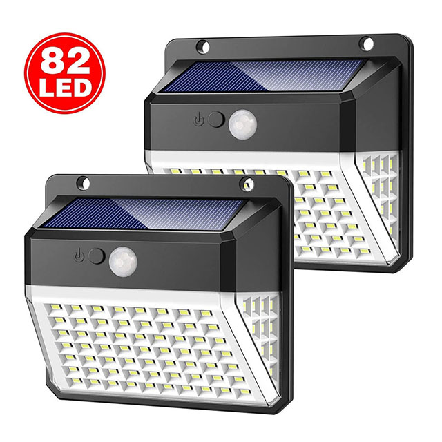 82 светодиодная solarlampen mit bewegungsmelder Wasserdichte 2000mAh Солнечное beleuchtung светодиодный солнечный wandleuchte mit светильник на солнечной батарее