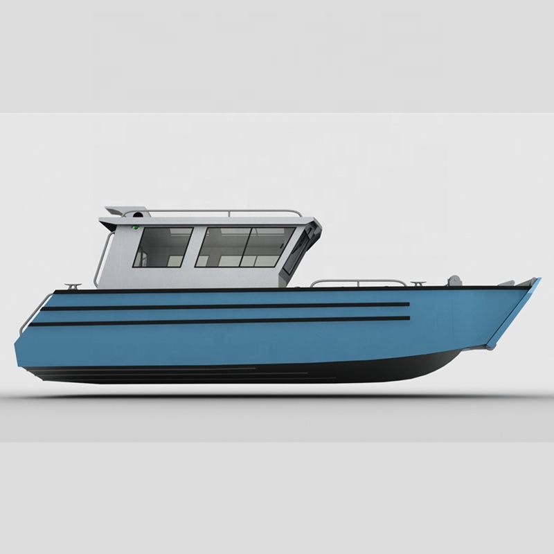 Quality 30ft 9m aluminum landing craft boat with wheelhouse fishing and working vessel boats hot sale