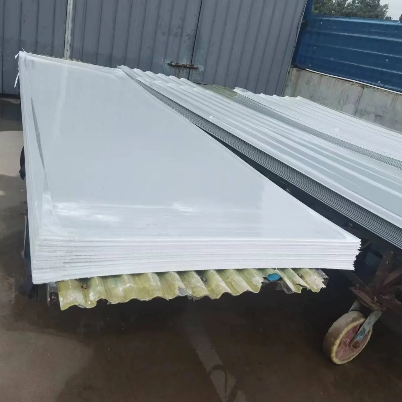FRP extruded flat plate