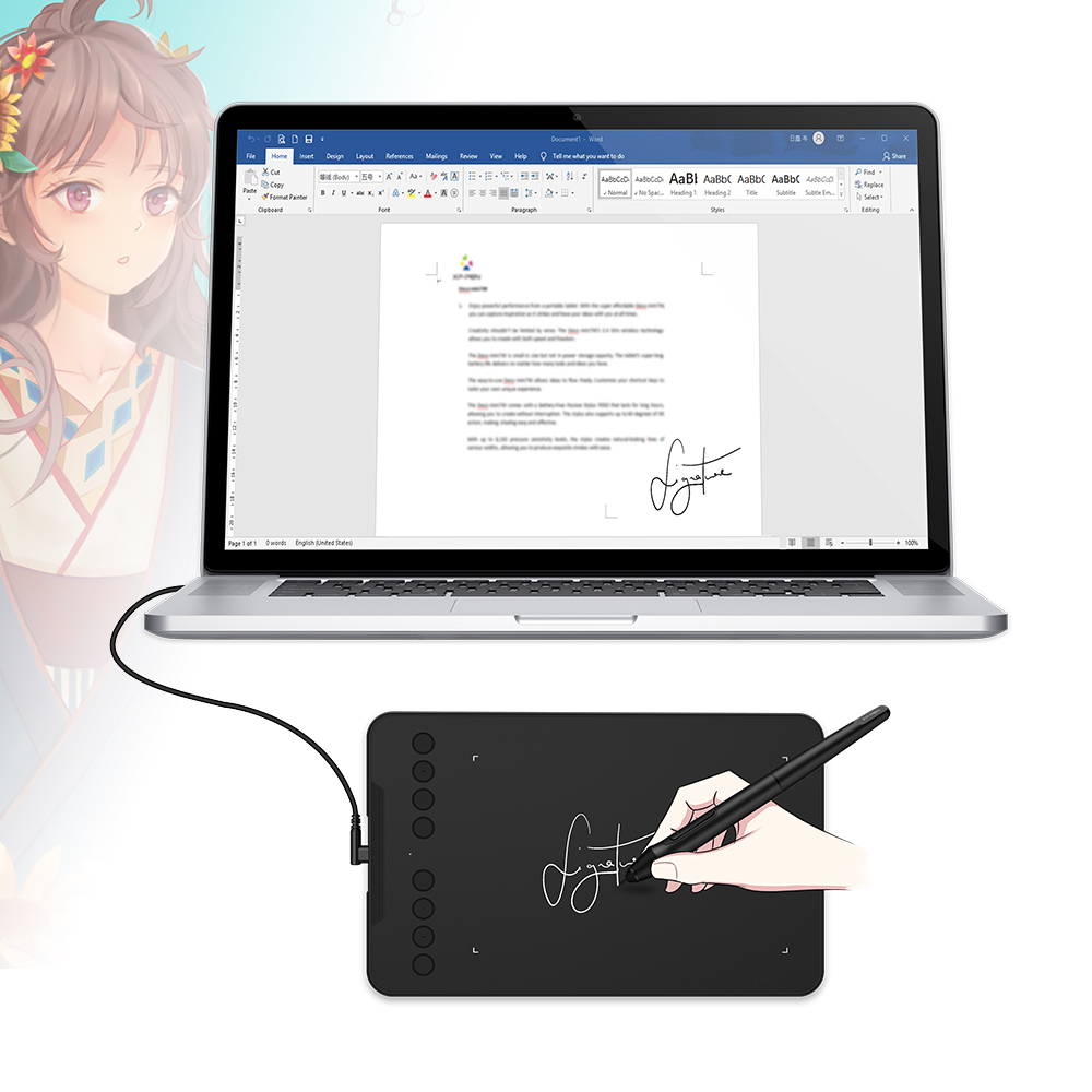 Графический планшет XP-Pen New Deco Mini 7, цифровой планшет для рисования, графический планшет, аксессуары для ПК