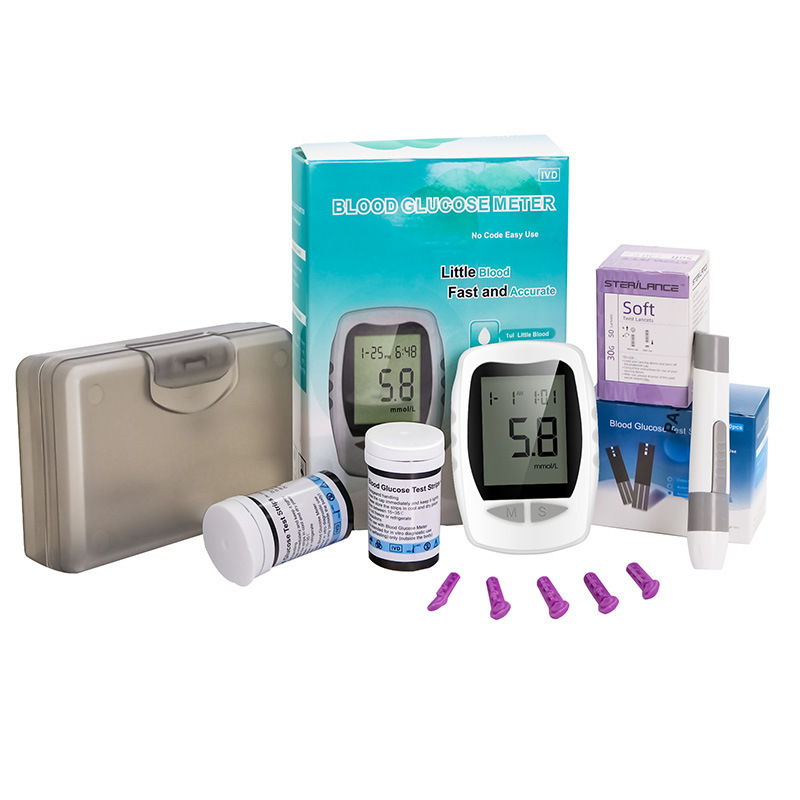 Factory sell clinical analytical instruments glucometro glucose test strip non invasive glucose meter