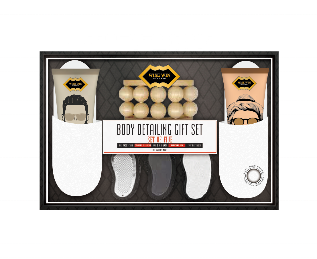 Superior Quality Corrugated Box Spa Gift Set Slippers Shower Bathing