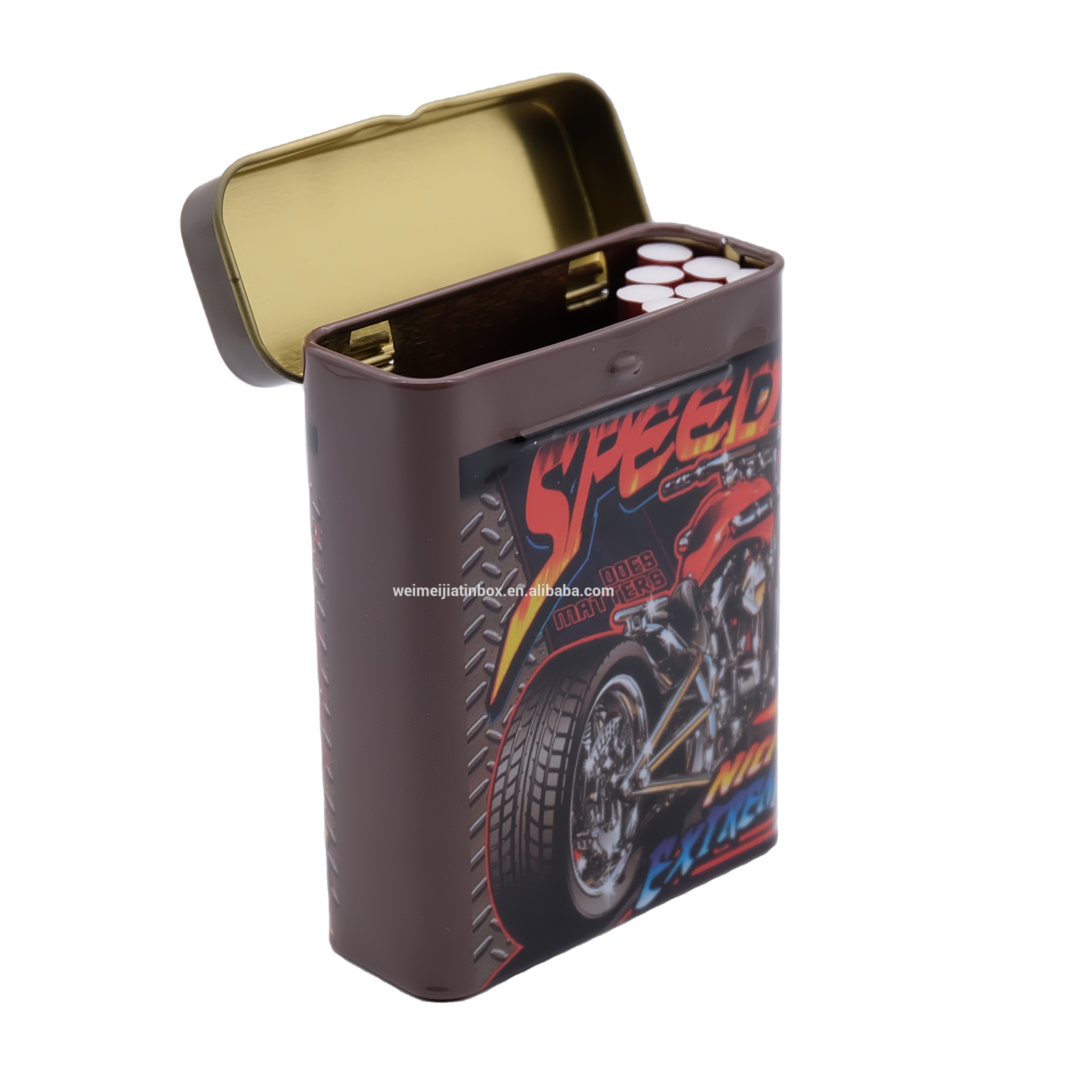 Индивидуальный sigare sigar сигарета tabaco Paquets de сигареты коробка жестяная коробка игровая карточка легко переносить гирлянды для сигарет