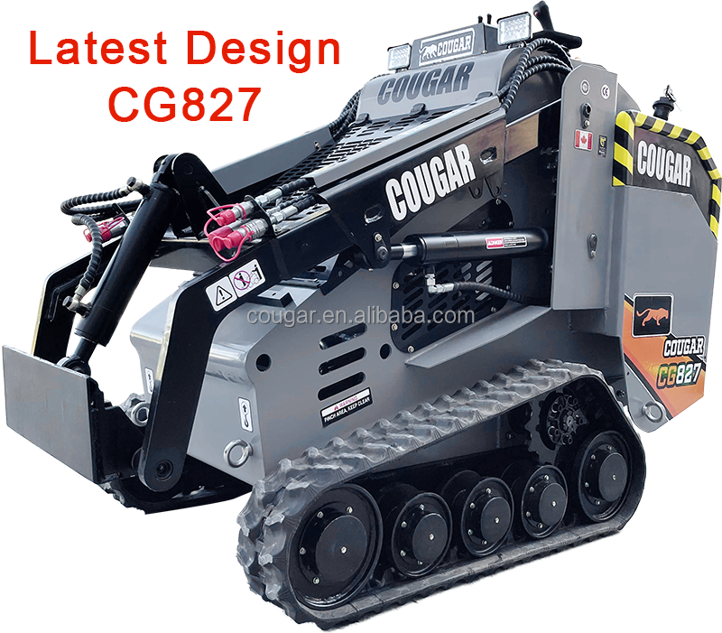 Мини-гусеничные погрузчики COUGAR CG827, мини-погрузчик с бортовым поворотом, двигатель KUBOTA с управлением пилотом, на продажу, 2021