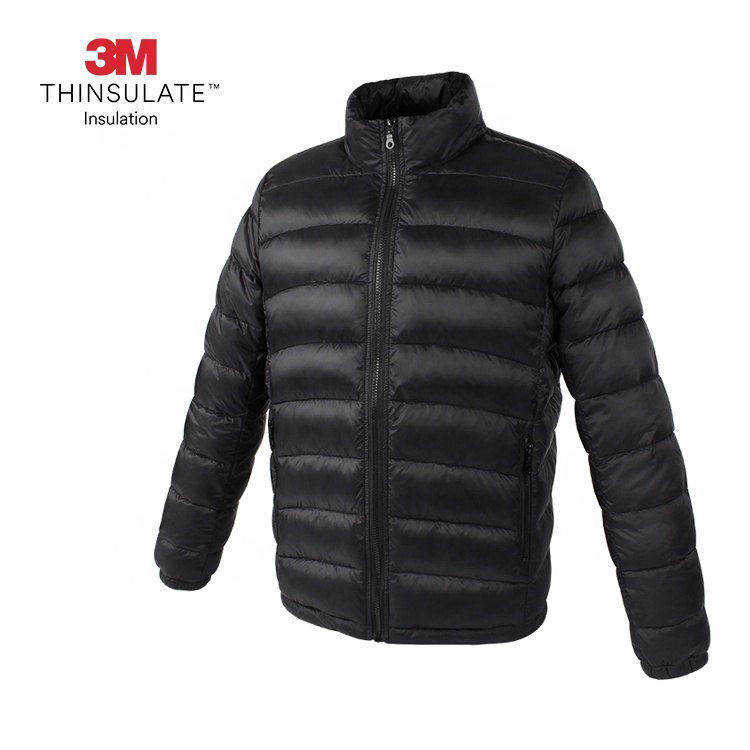 Custom Winter Warm Casual Man Down Coat 3M Thinsulate Insulation Synthetic Featherless Loose Fill Men's Down Jacket