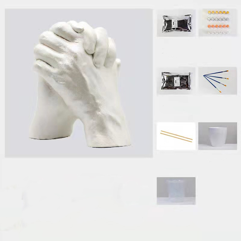 New Product Hand-cast Souvenir Hand Mold Kit Alginate molded powder 3d casting kit powder hand for a unique gift for lovers