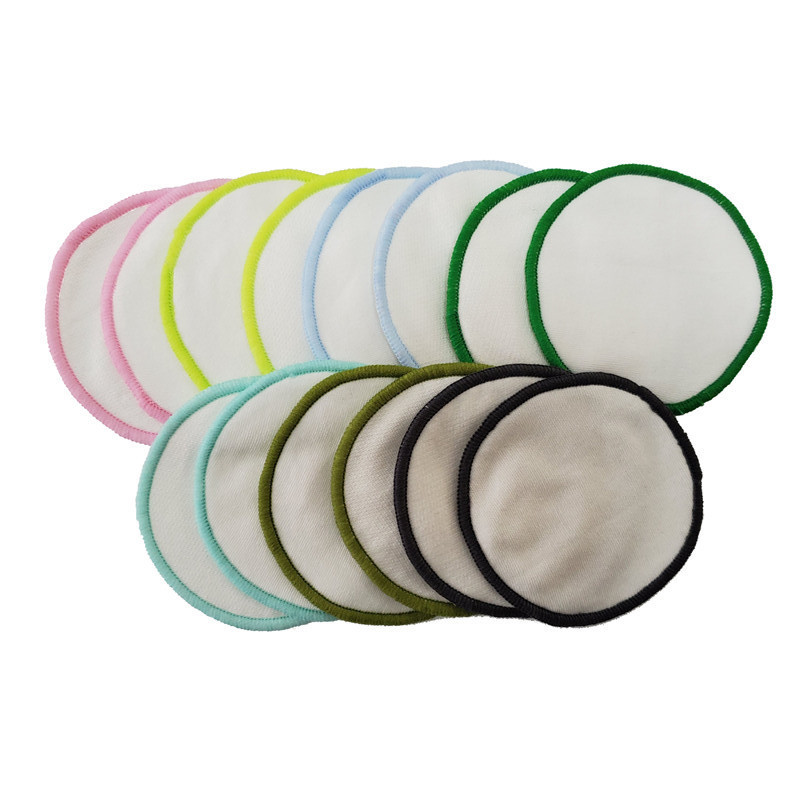 Hot sell makeup remover bamboo cotton pads with  mesh bag round facial skin  wash cloth pads