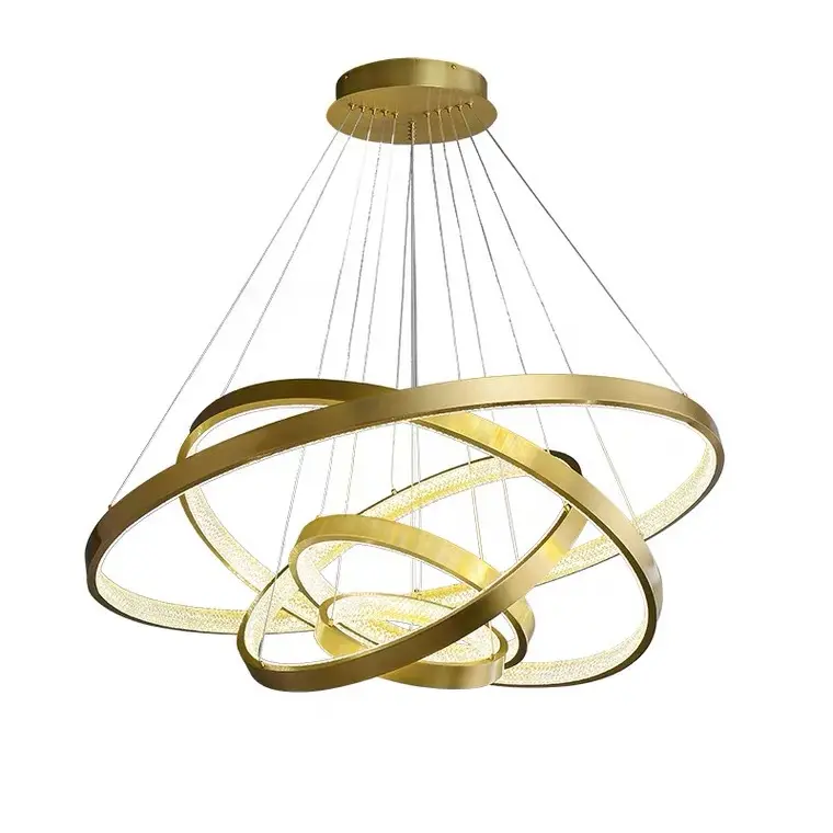 3 rings 4 rings Hotel  luxury chandelier Modern  Light Fixtures Ceiling Chandeliers Lighting