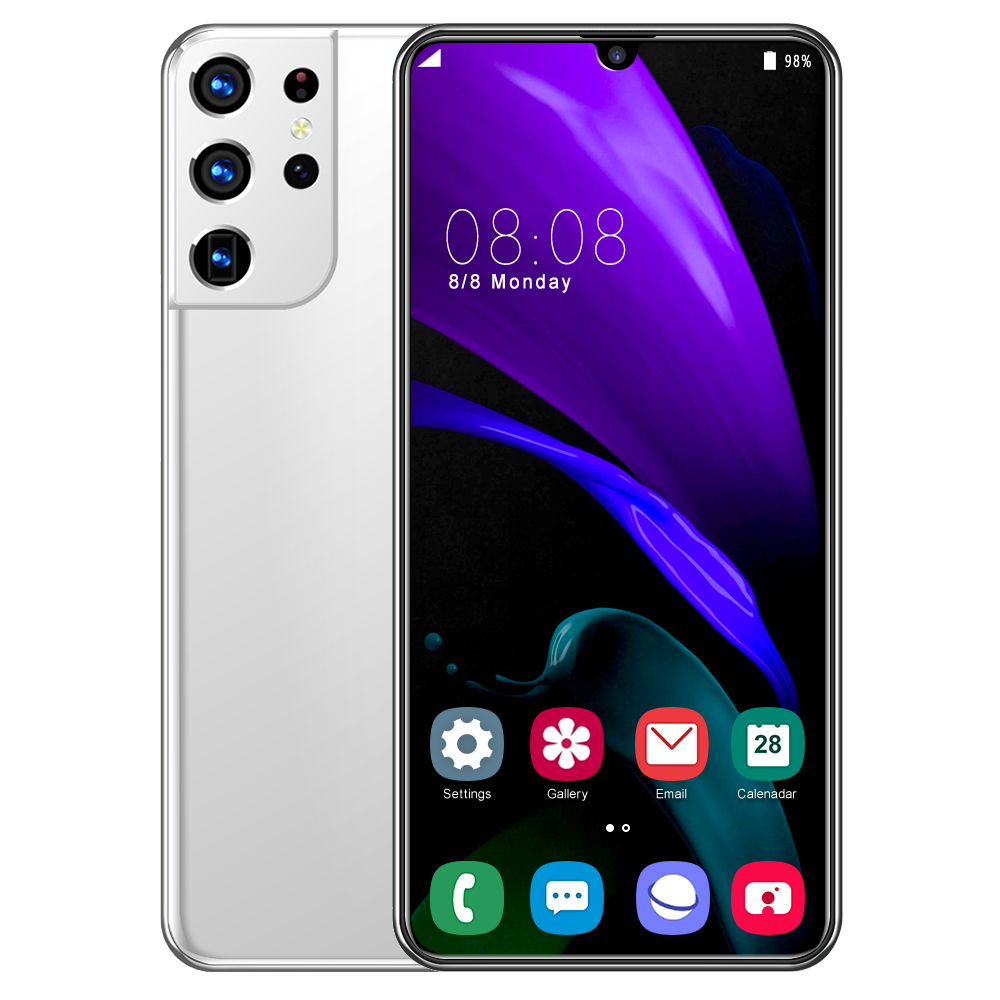 Хит продаж, новинка, S21U Ips 8 ГБ + 256 ГБ, 6,5 дюйма, 4G, 5G, фирменные оригинальные смартфоны S21 U