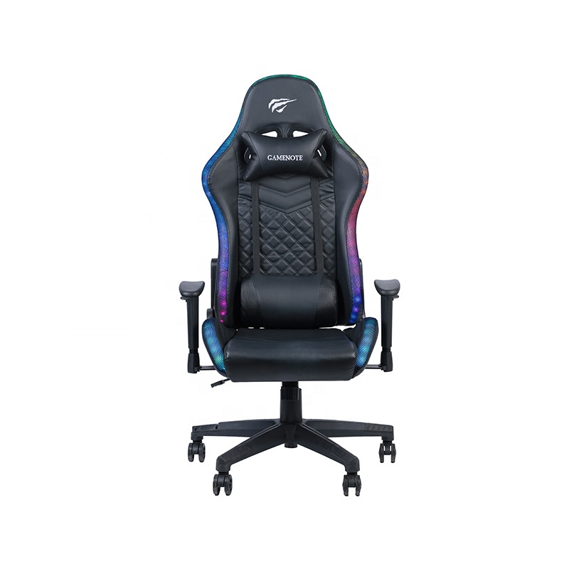 Недорогой игровой стул GC927 Havit со спинкой для ПК, игровой стул для компьютерных гонок, игровой СВЕТОДИОДНЫЙ стул